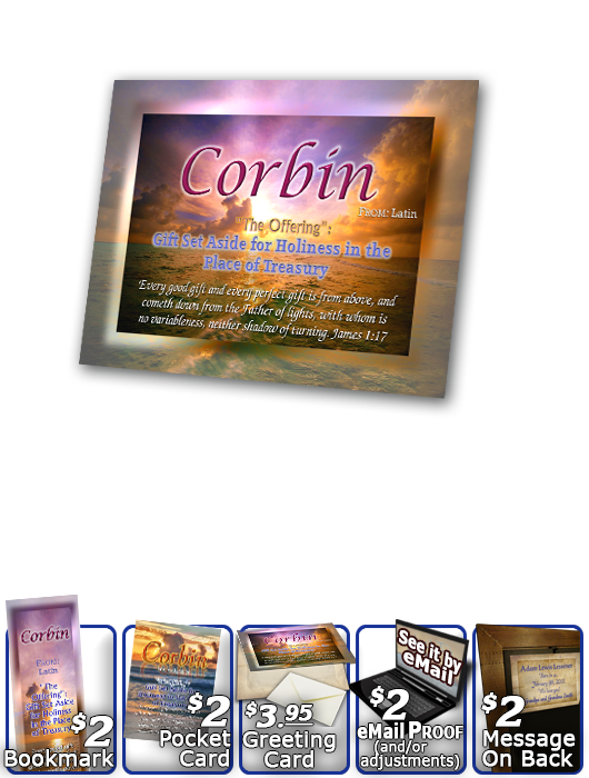 PL-SS02, Name Meaning Print,  Framed, Bible Verse, personalized, sunset purple, corbin