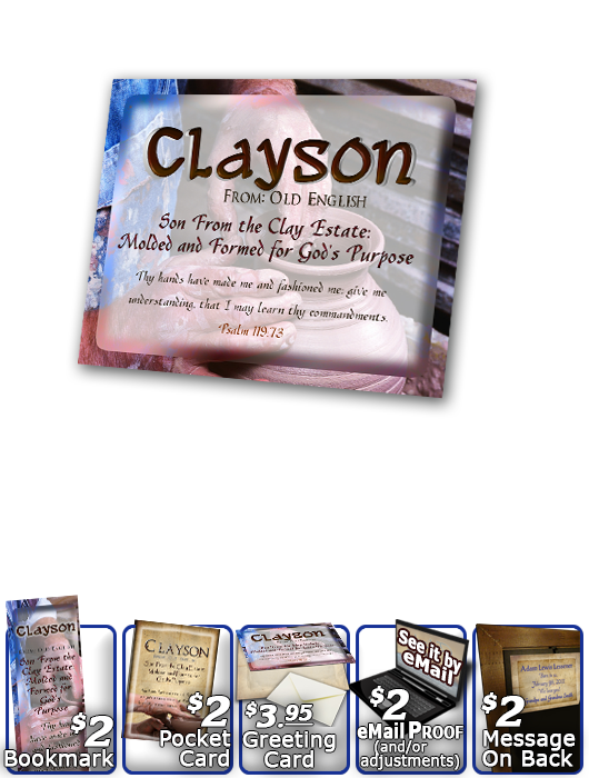 PL-SY17, Name Meaning Print,  Framed, Bible Verse, personalized, clayson potter potery clay