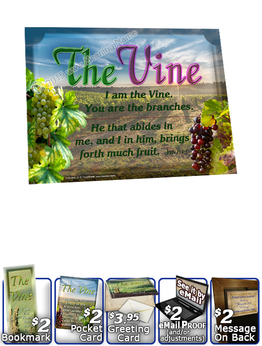 YH-8x10-SC14, Name of God, Framed Art and Bible Verse | The Vine