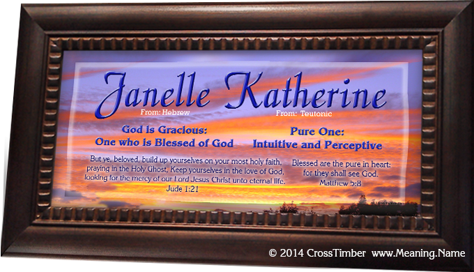 SS22 sunset name meaning print for couples janelle katherine 