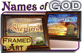 Names of God Framed Bible Verse Art