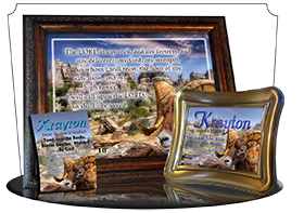 SG-PL-AN10, Custom Scripture Plaque,  Framed, Bible Verse  ram canyon, rocks diligence, Psalm 18:1