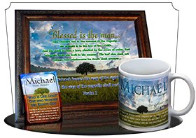 MU-TR13, Music Box with personalized name meaning & Bible verse, , personalized, lone tree integrity, michael