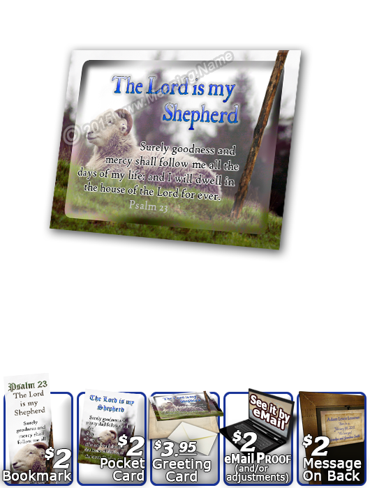 SG-PL-AN62, Custom Scripture Plaque,  Framed, Bible Verse sheep ram shepherd flock lamb staff, Psalm 23, Shepherd.